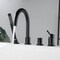 Kibi Circular Deck Mounted Bathtub Faucet with Hand Shower, Matte Black KTF3101MB - alternate 5